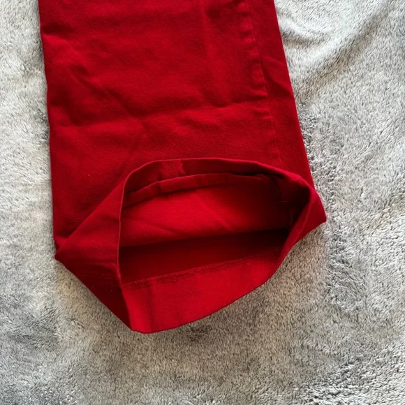 Banana Republic Red Flare Trousers Pants - Cotton Mix - Size 8 - Picture 10 of 13